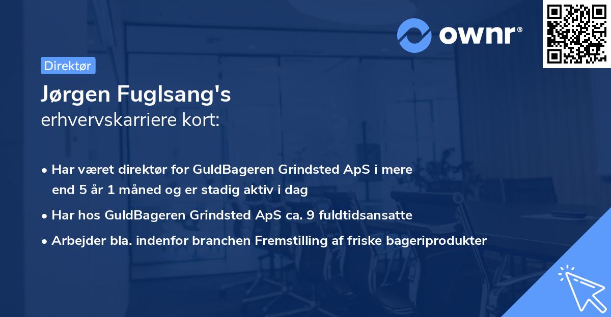 Jørgen Fuglsang's erhvervskarriere kort