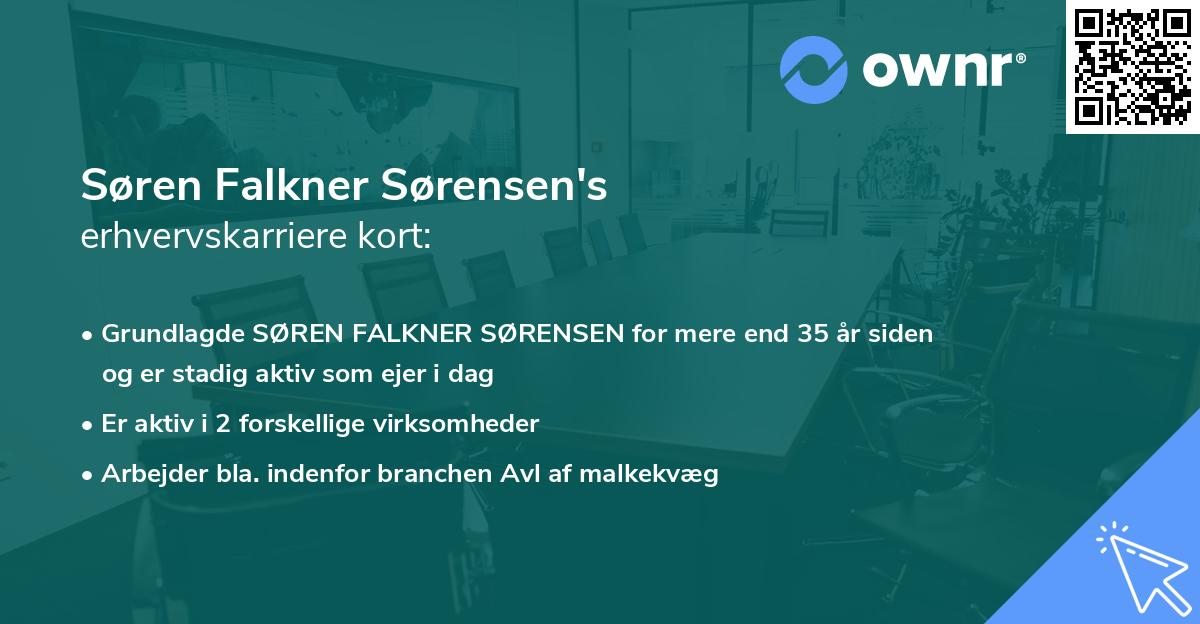 Søren Falkner Sørensen's erhvervskarriere kort