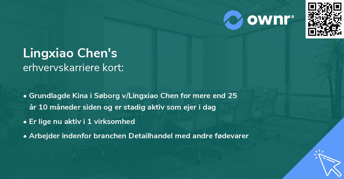 Lingxiao Chen's erhvervskarriere kort