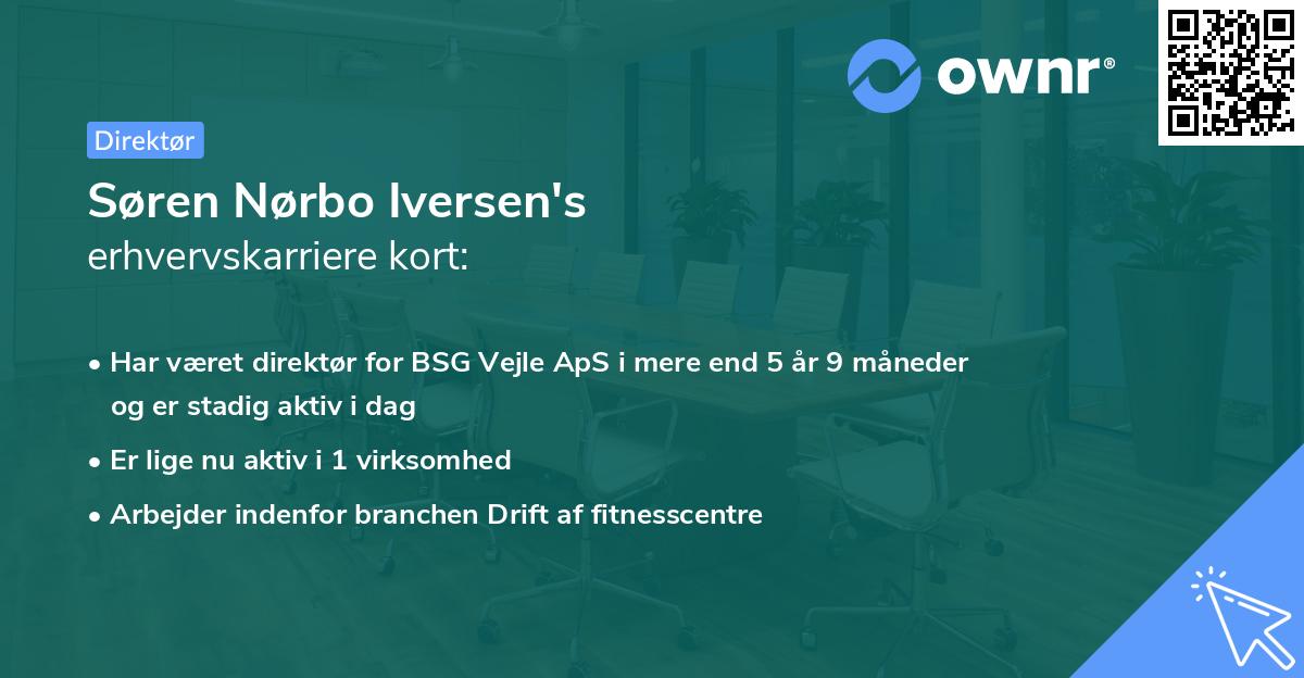 Søren Nørbo Iversen's erhvervskarriere kort