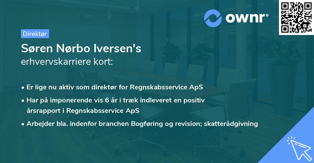 Søren Nørbo Iversen's erhvervskarriere kort