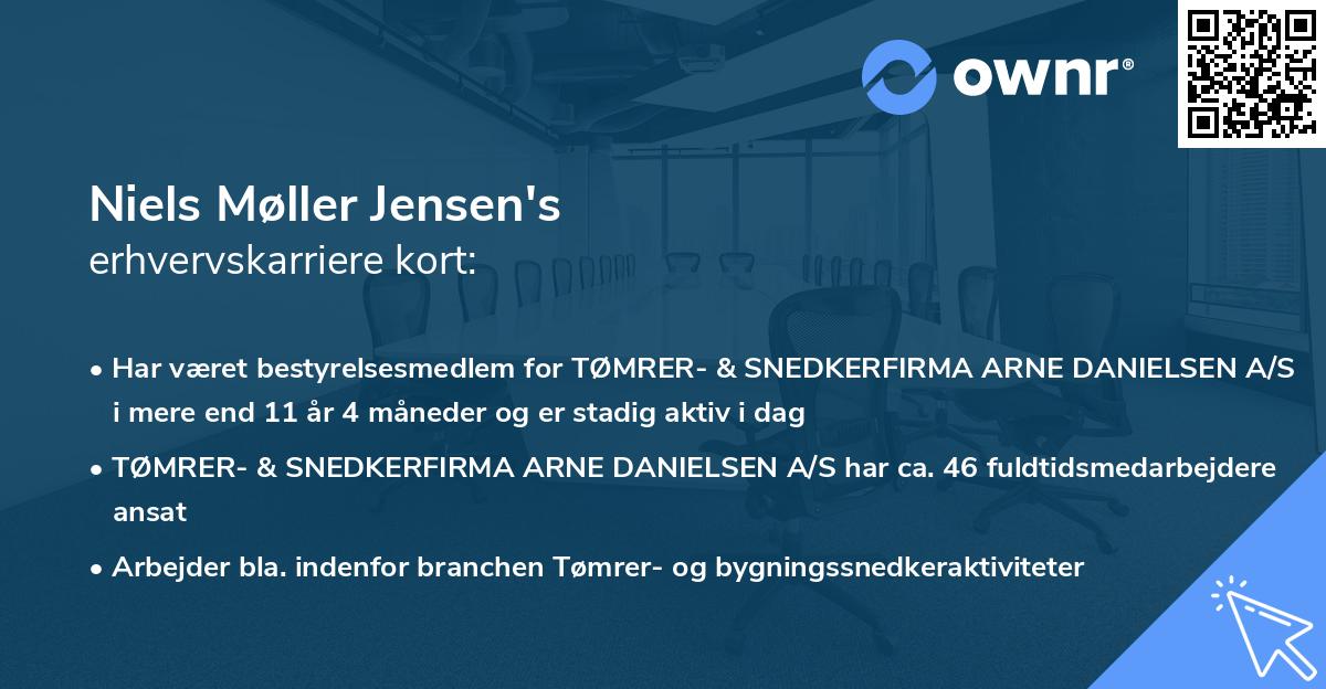 Niels Møller Jensen's erhvervskarriere kort