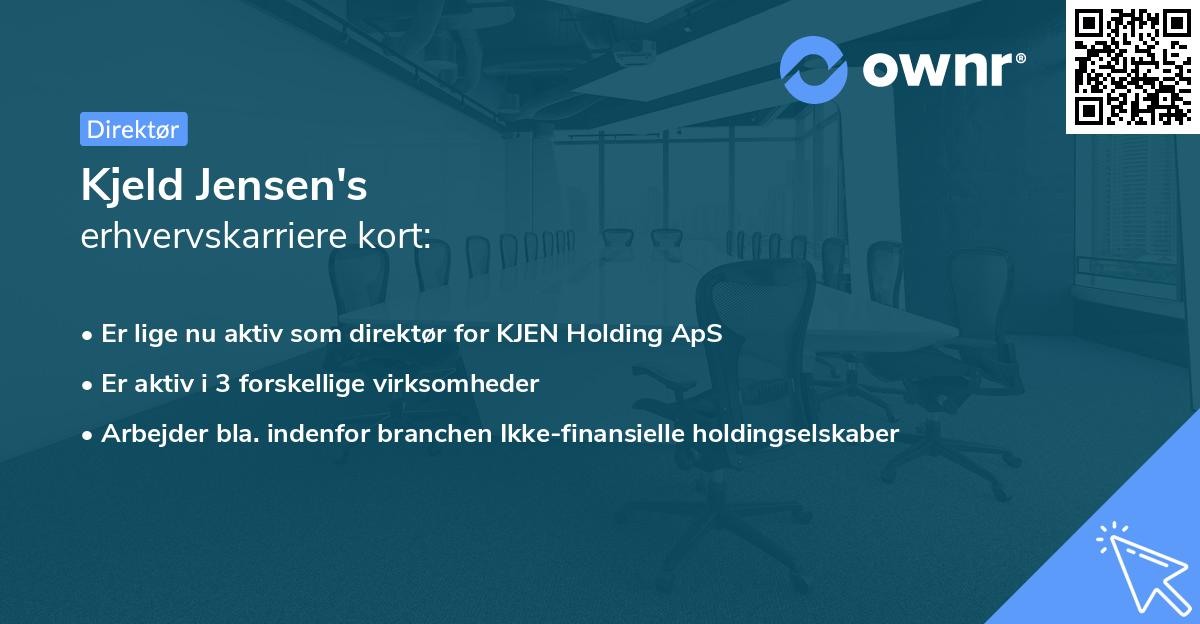 Kjeld Jensen's erhvervskarriere kort
