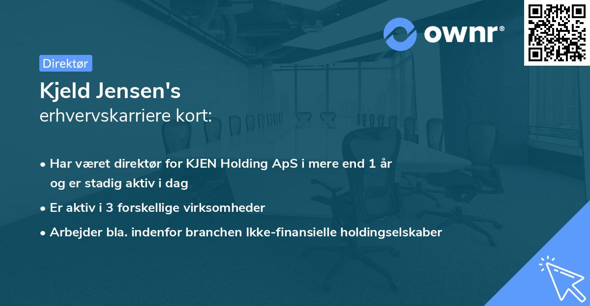Kjeld Jensen's erhvervskarriere kort
