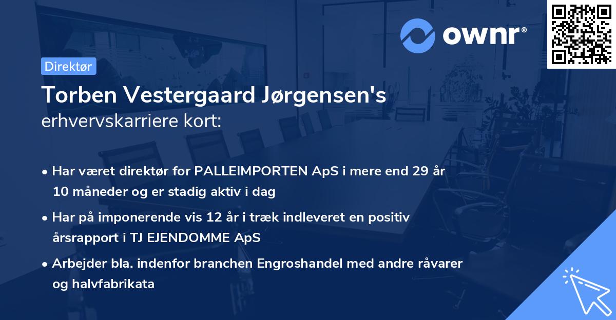 Torben Vestergaard Jørgensen's erhvervskarriere kort
