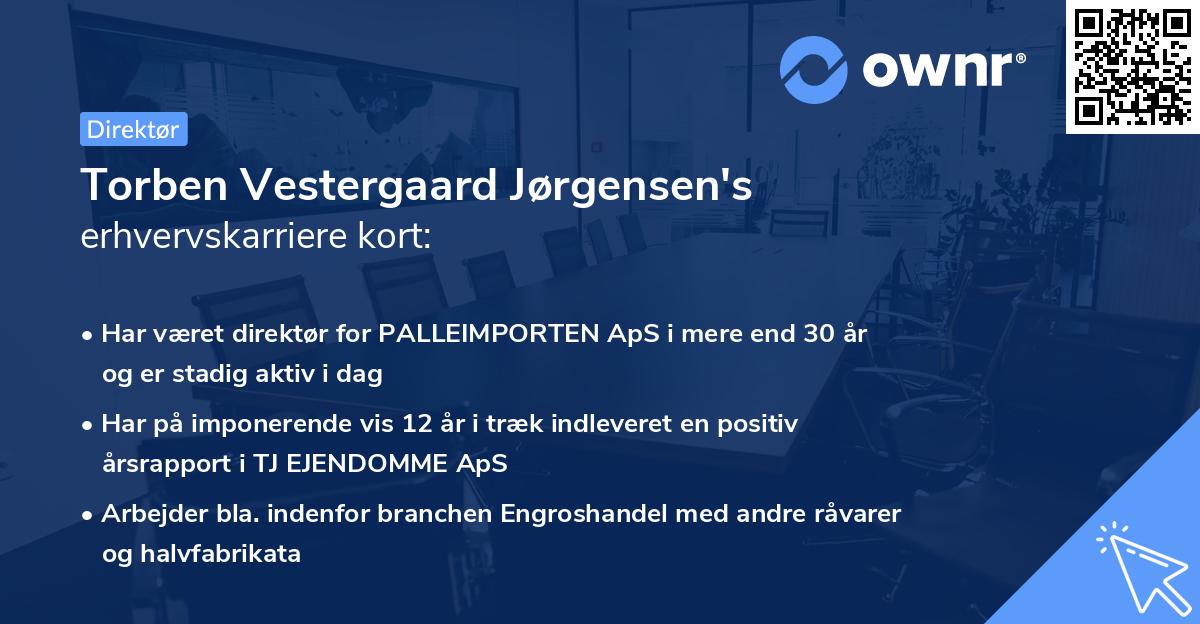 Torben Vestergaard Jørgensen's erhvervskarriere kort