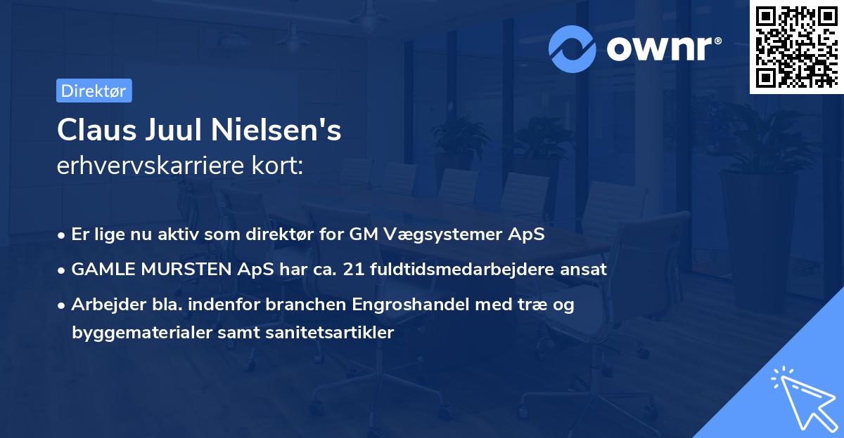 Claus Juul Nielsen's erhvervskarriere kort