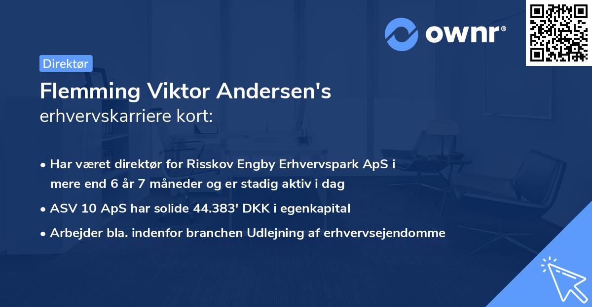 Flemming Viktor Andersen's erhvervskarriere kort