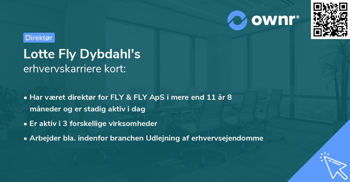 Lotte Fly Dybdahl's erhvervskarriere kort