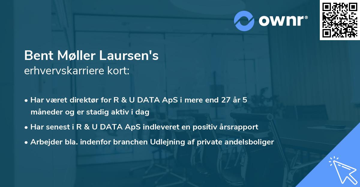 Bent Møller Laursen's erhvervskarriere kort