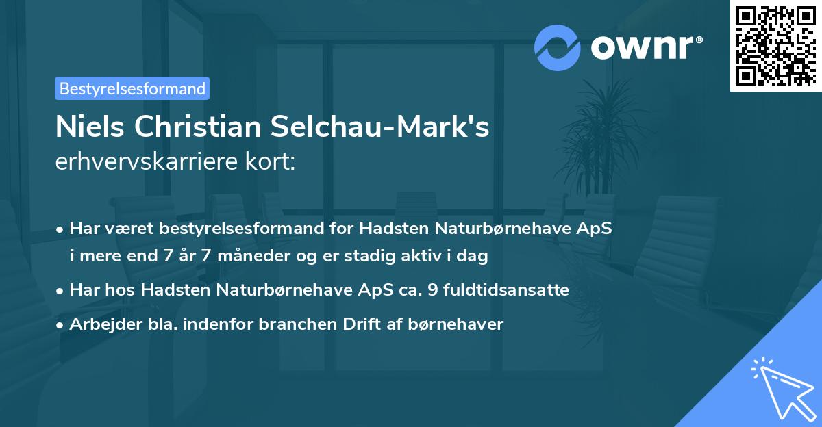 Niels Christian Selchau-Mark's erhvervskarriere kort
