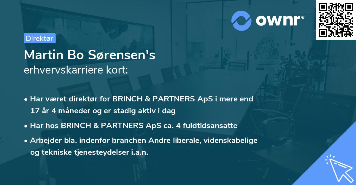 Martin Bo Sørensen's erhvervskarriere kort