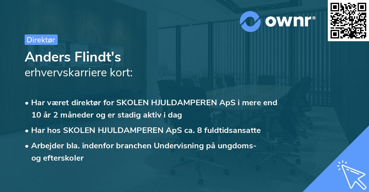 Anders Flindt's erhvervskarriere kort