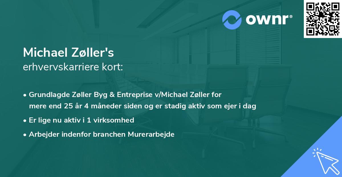 Michael Zøller's erhvervskarriere kort