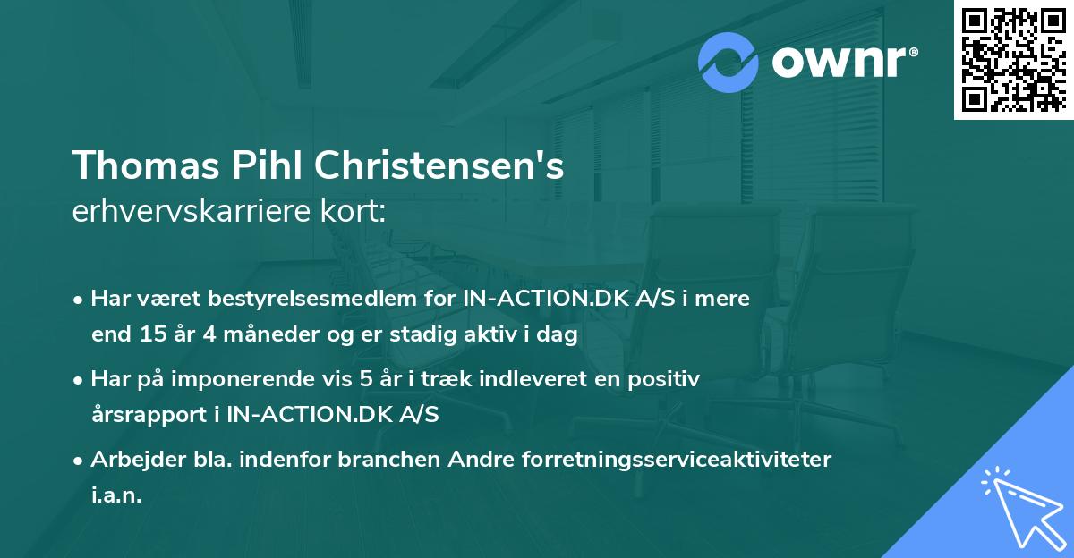 Thomas Pihl Christensen's erhvervskarriere kort