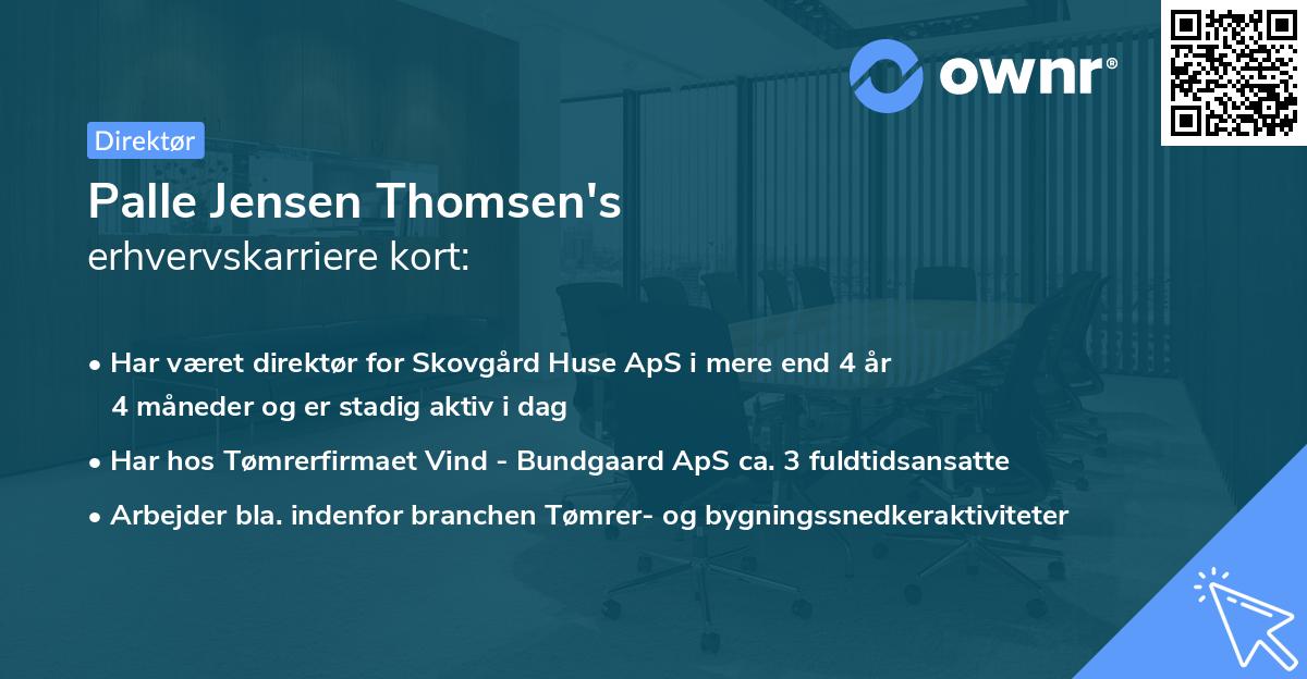 Palle Jensen Thomsen's erhvervskarriere kort