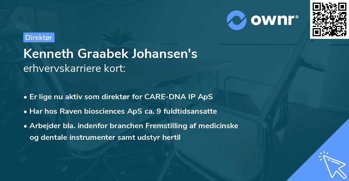 Kenneth Graabek Johansen's erhvervskarriere kort