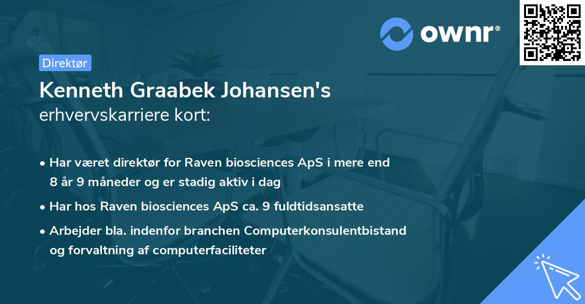Kenneth Graabek Johansen's erhvervskarriere kort