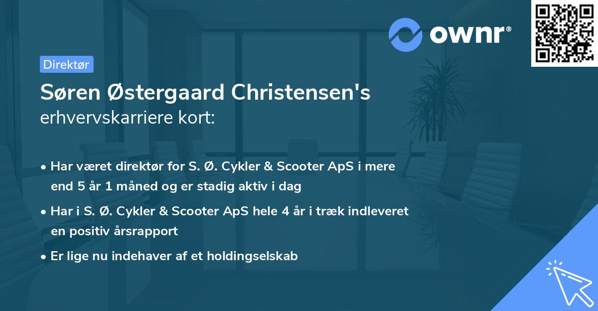 Søren Østergaard Christensen's erhvervskarriere kort