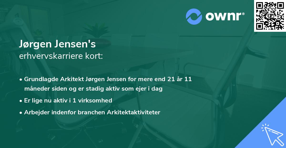 Jørgen Jensen's erhvervskarriere kort