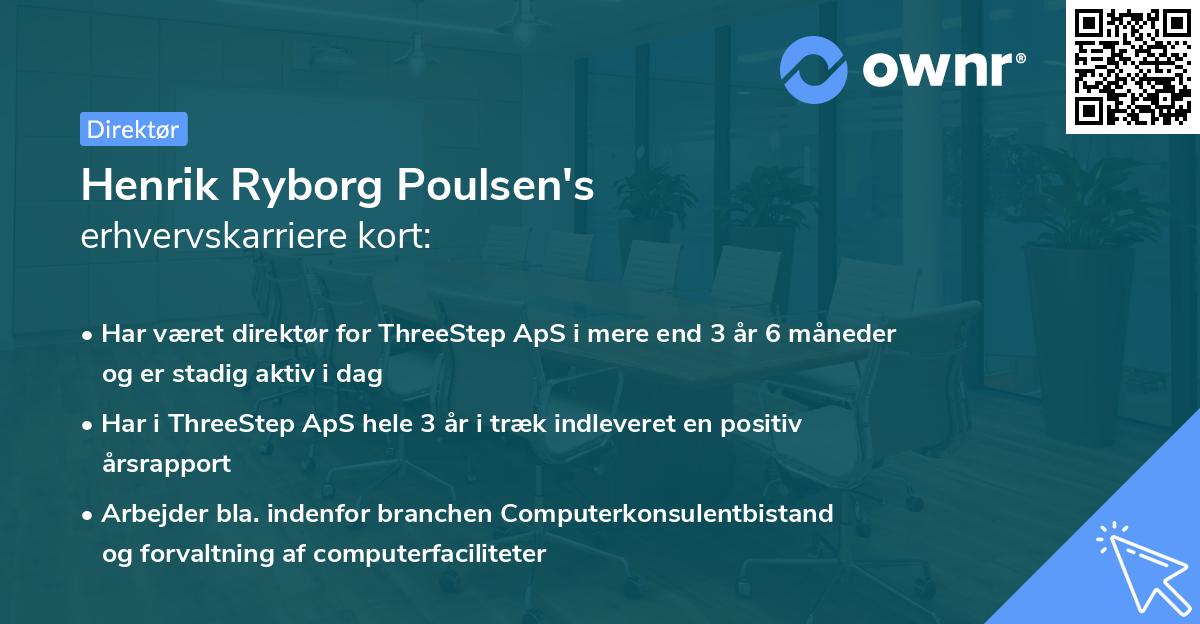 Henrik Ryborg Poulsen's erhvervskarriere kort