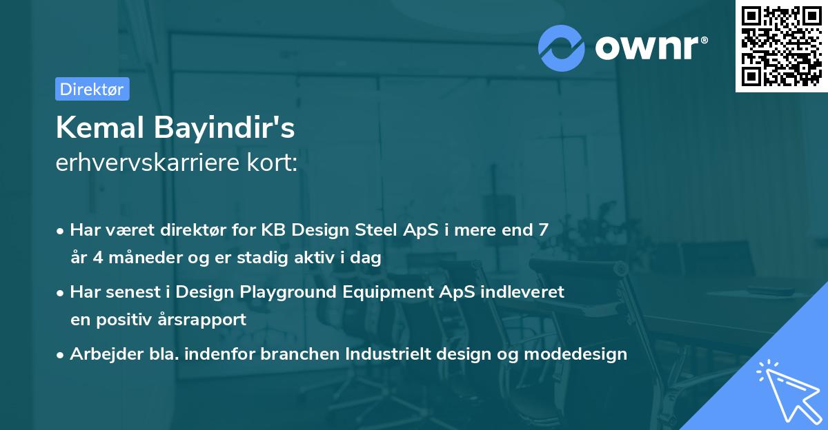 Kemal Bayindir's erhvervskarriere kort