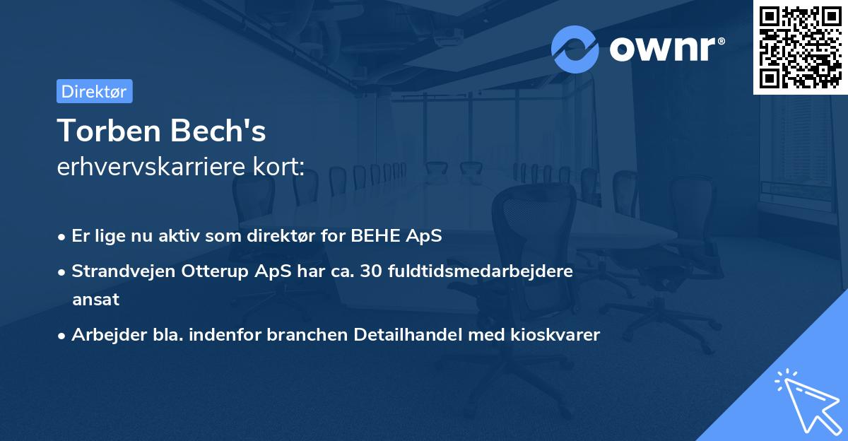 Torben Bech's erhvervskarriere kort