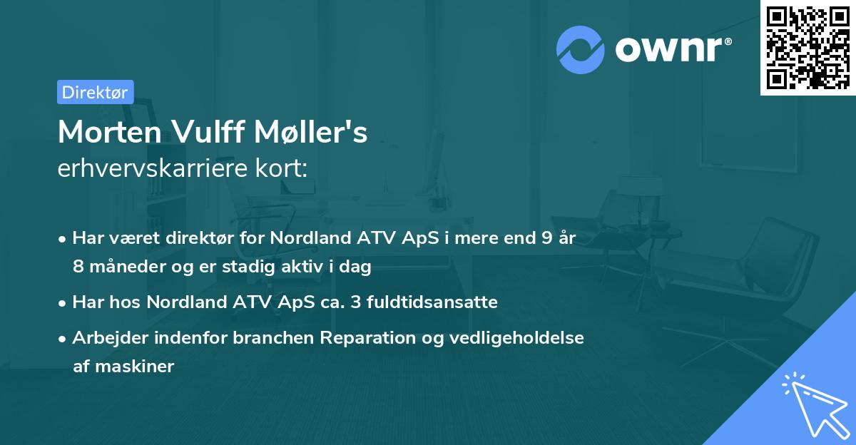 Morten Vulff Møller's erhvervskarriere kort