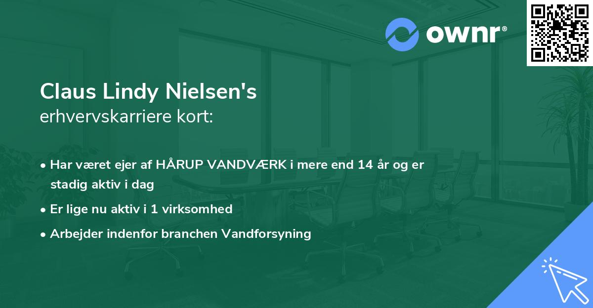 Claus Lindy Nielsen's erhvervskarriere kort