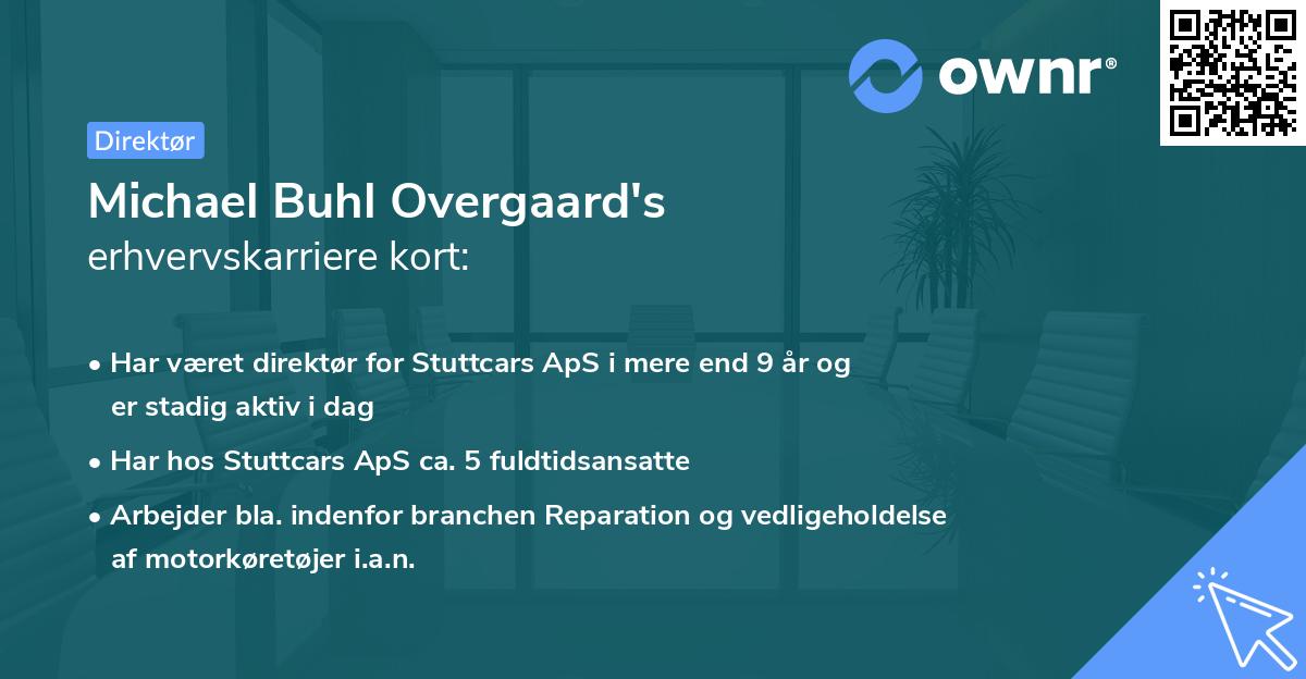 Michael Buhl Overgaard's erhvervskarriere kort