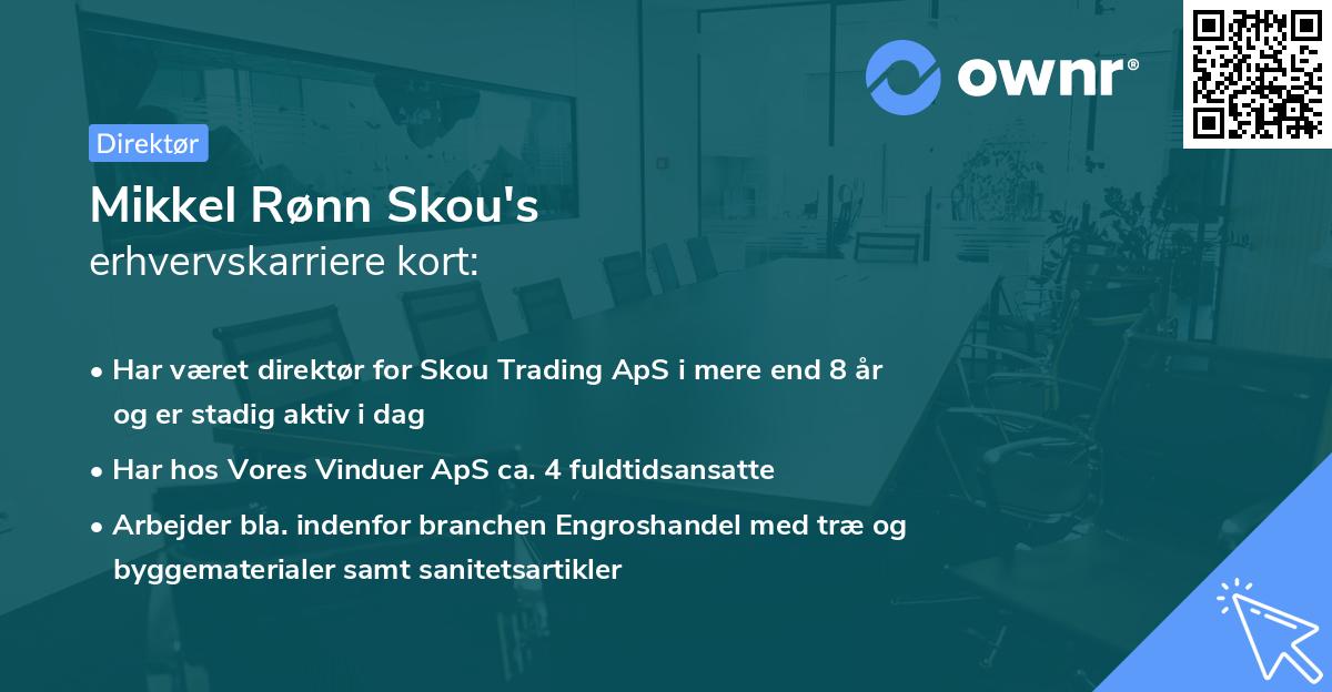 Mikkel Rønn Skou's erhvervskarriere kort