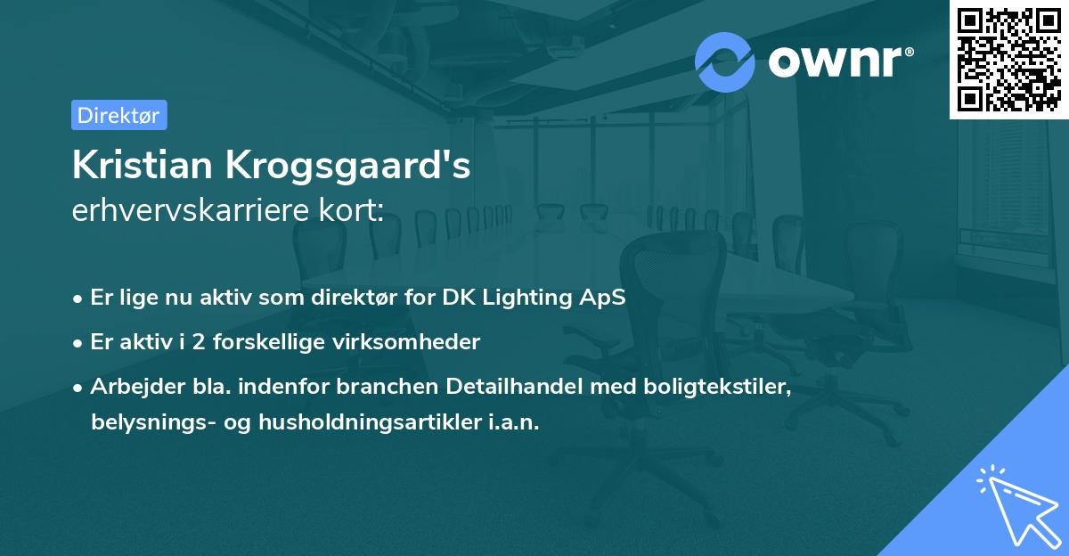 Kristian Krogsgaard's erhvervskarriere kort
