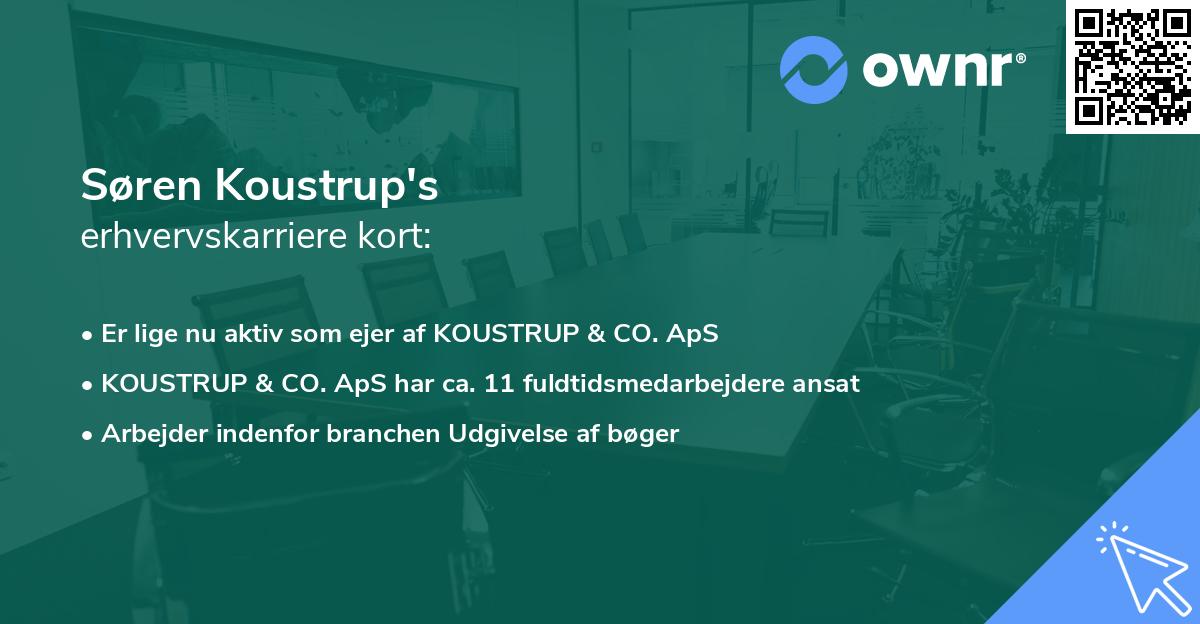 Søren Koustrup's erhvervskarriere kort