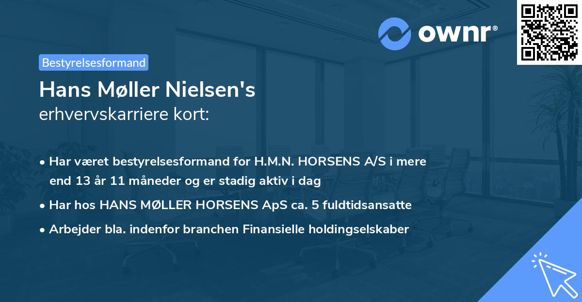 Hans Møller Nielsen's erhvervskarriere kort