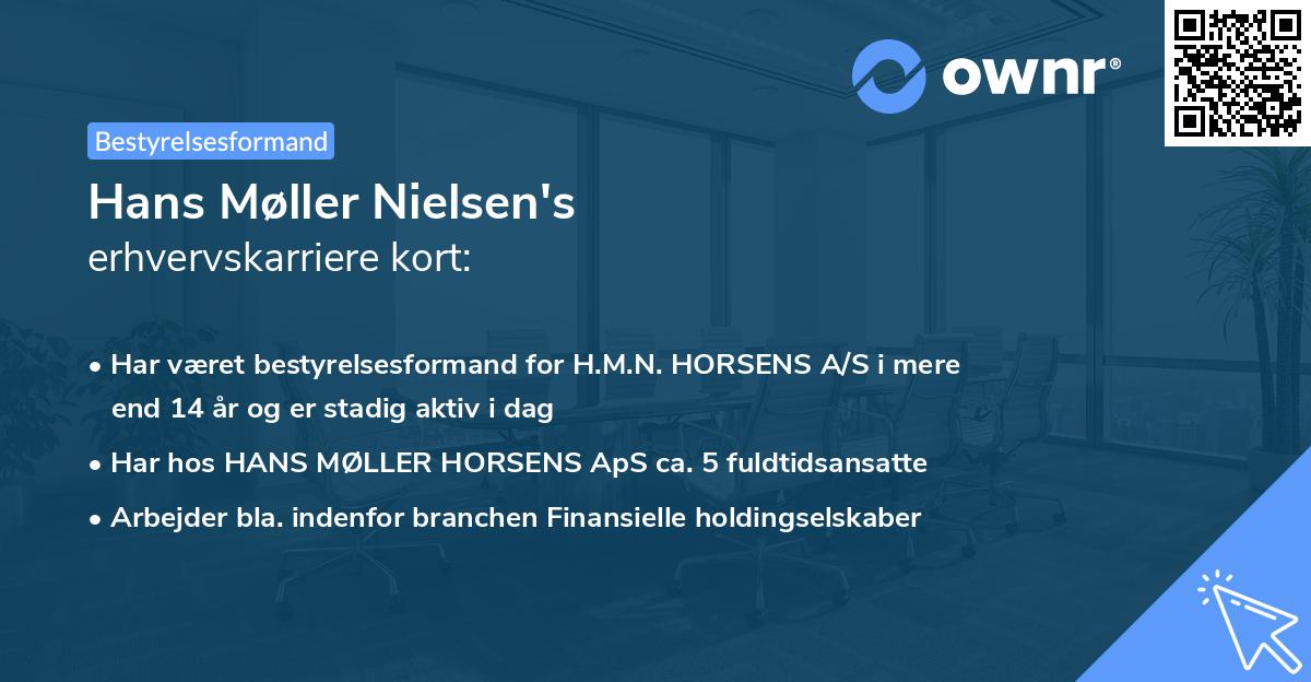 Hans Møller Nielsen's erhvervskarriere kort