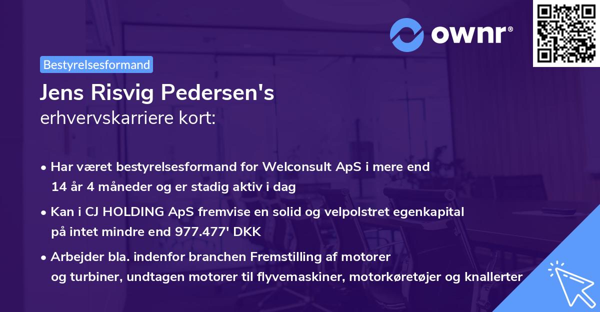 Jens Risvig Pedersen's erhvervskarriere kort