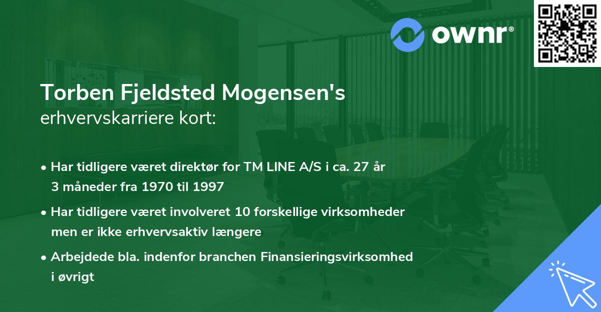 Torben Fjeldsted Mogensen's erhvervskarriere kort