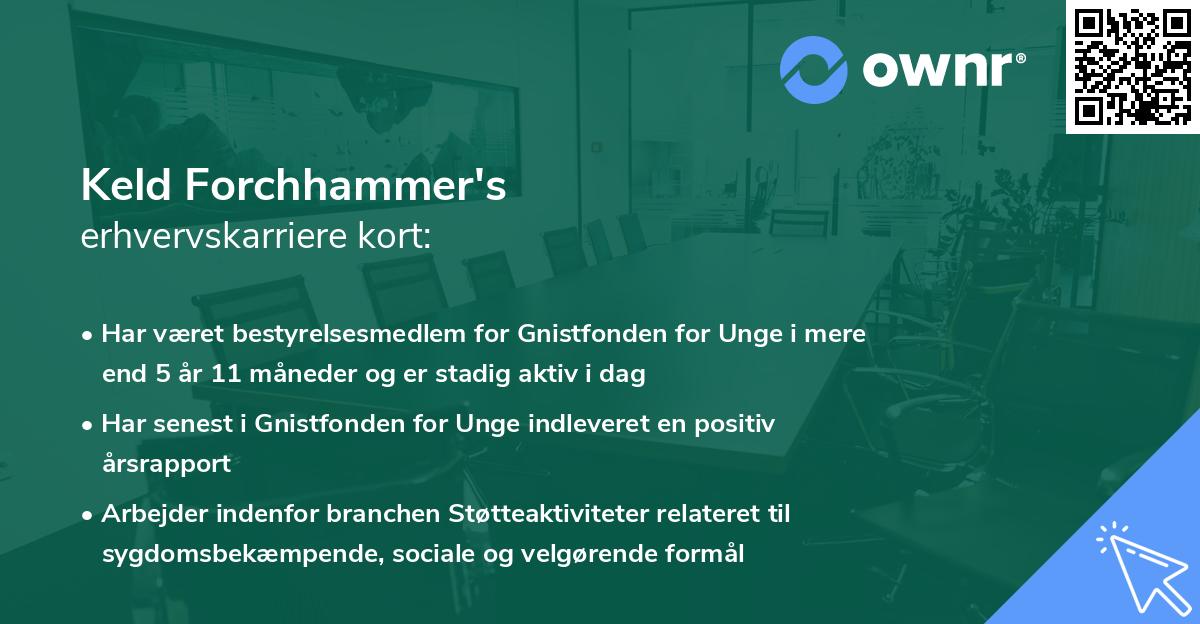 Keld Forchhammer's erhvervskarriere kort