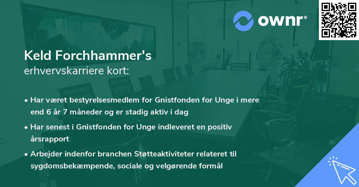 Keld Forchhammer's erhvervskarriere kort