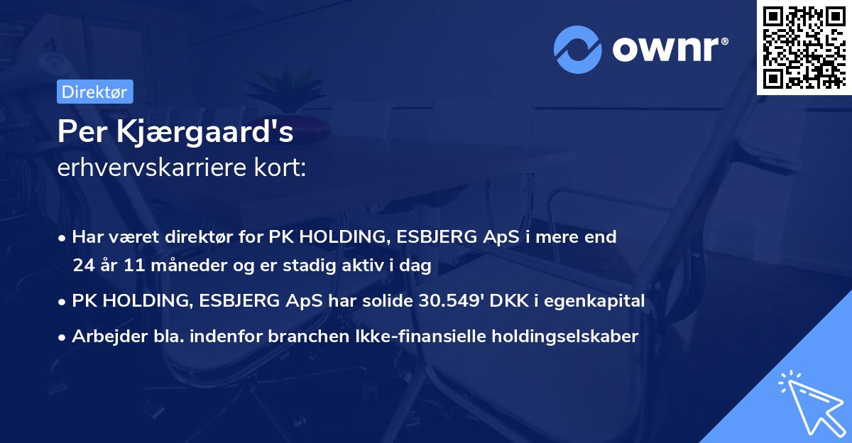 Per Kjærgaard's erhvervskarriere kort