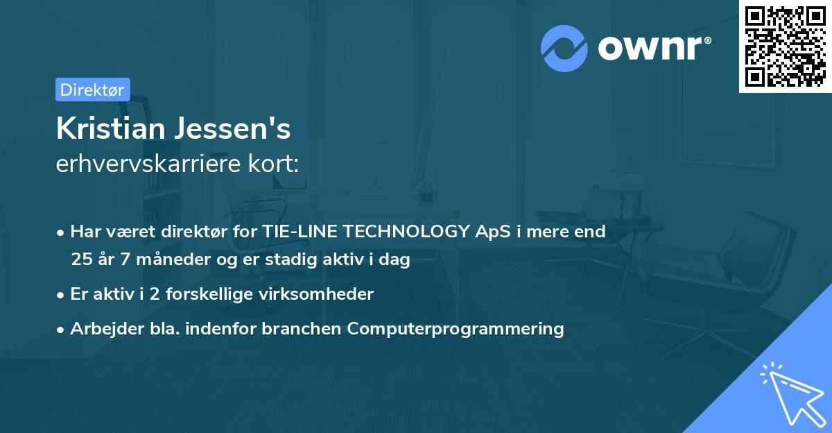 Kristian Jessen's erhvervskarriere kort