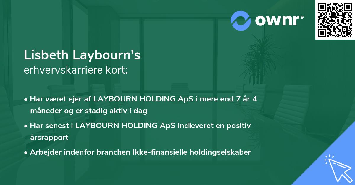 Lisbeth Laybourn's erhvervskarriere kort