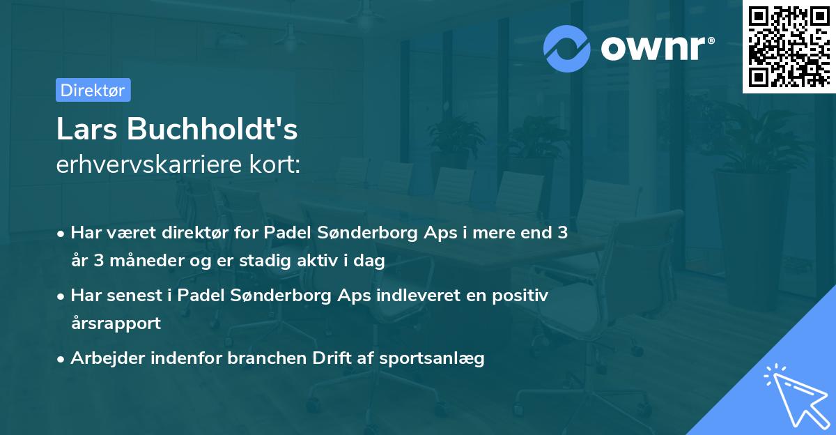 Lars Buchholdt's erhvervskarriere kort