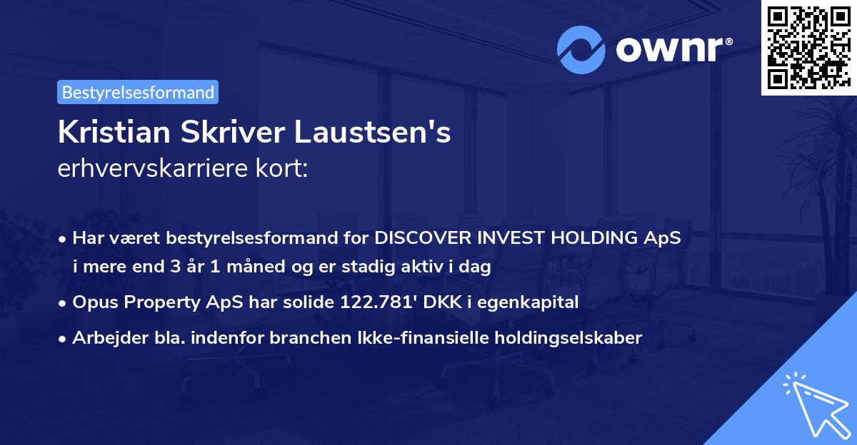 Kristian Skriver Laustsen's erhvervskarriere kort