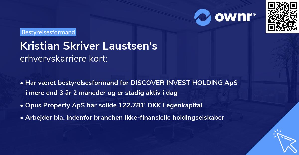 Kristian Skriver Laustsen's erhvervskarriere kort