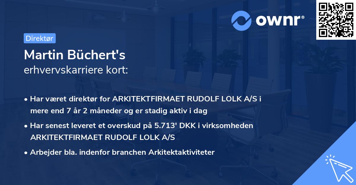 Martin Büchert's erhvervskarriere kort
