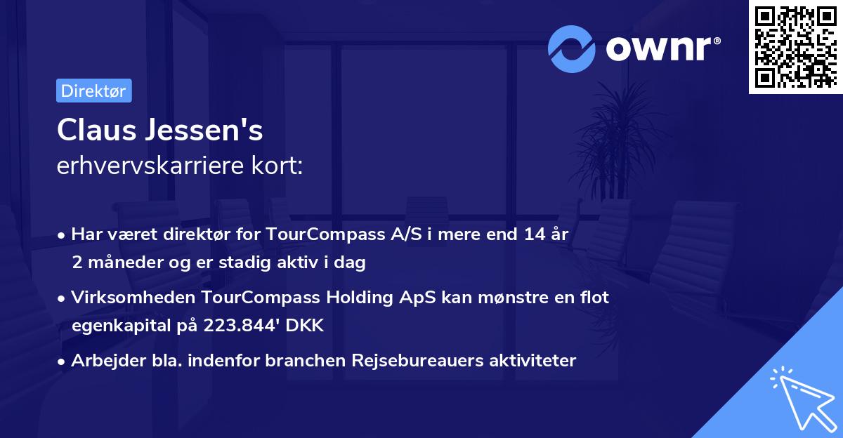 Claus Jessen's erhvervskarriere kort