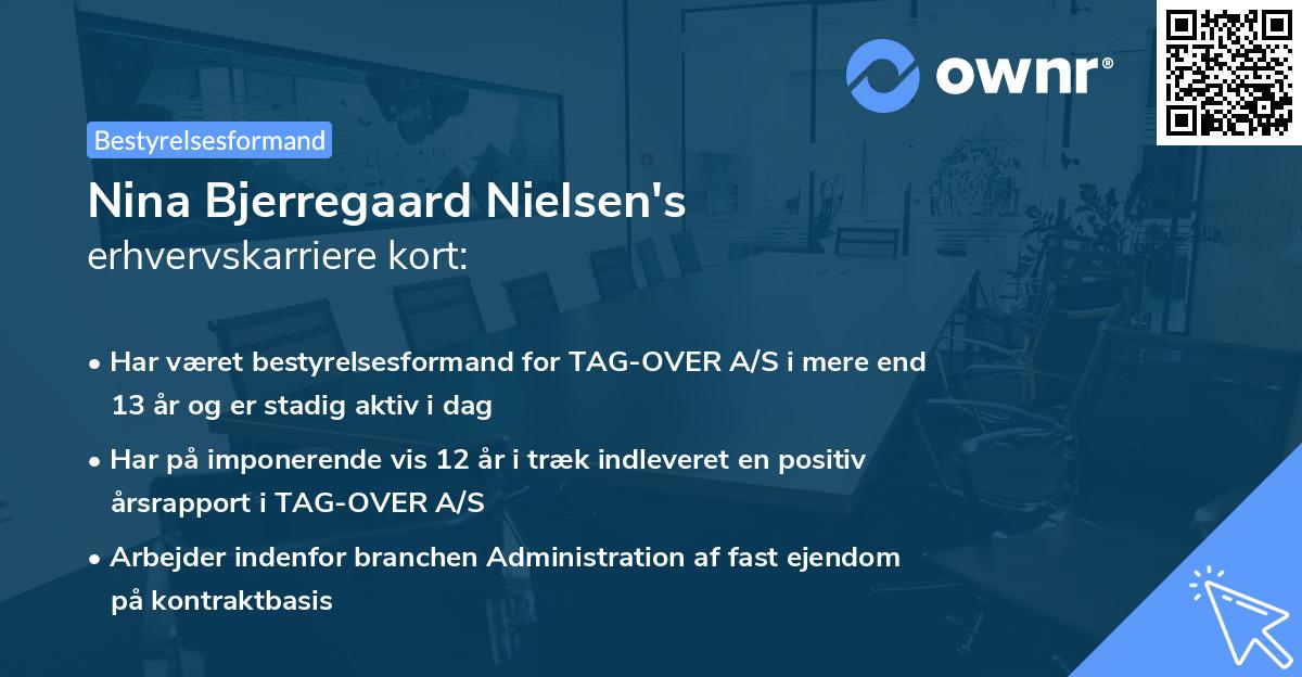 Nina Bjerregaard Nielsen's erhvervskarriere kort