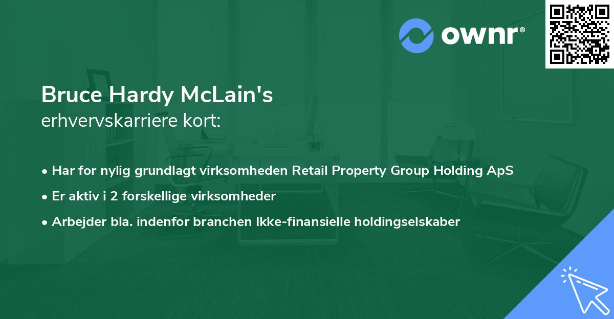Bruce Hardy McLain's erhvervskarriere kort