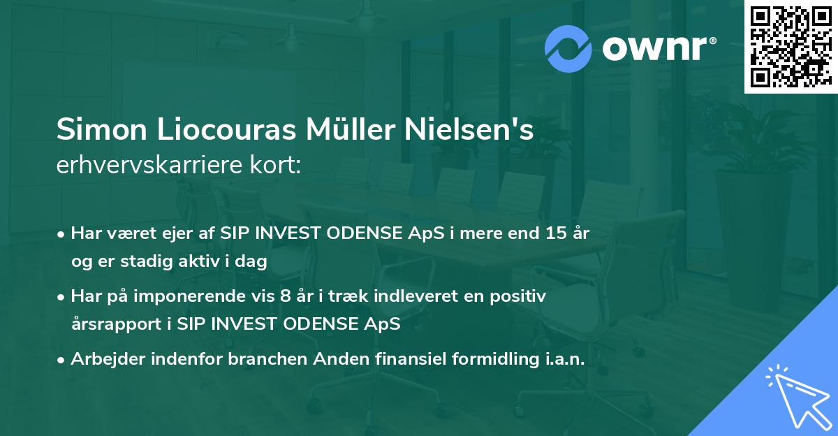 Simon Liocouras Müller Nielsen's erhvervskarriere kort